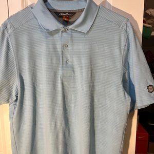 ** Baby Blue Eddie Bauer Sports Collard Shirt **